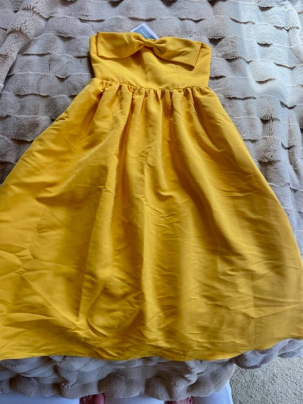 Sachin & Babi Blaine Strapless Bow Midi Dress NEW 2 Anthropologie - Picture 5 of 9